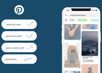 Volvo showcases denim car interiors with Pinterest keyword takeover