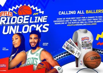 Ruffles gives fans a shot from the Ridgeline at NBA Celebrity Game