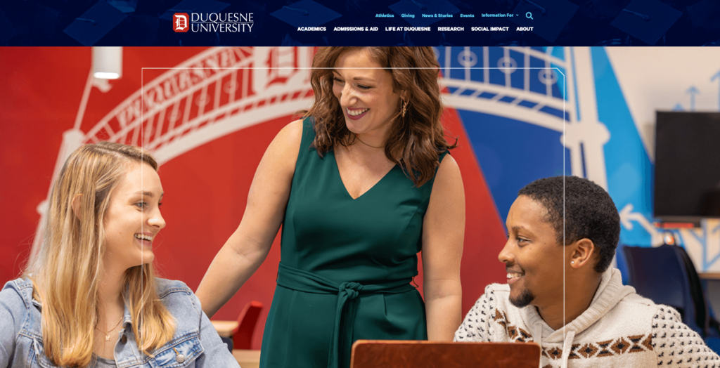 duquesne-university-website-homepage