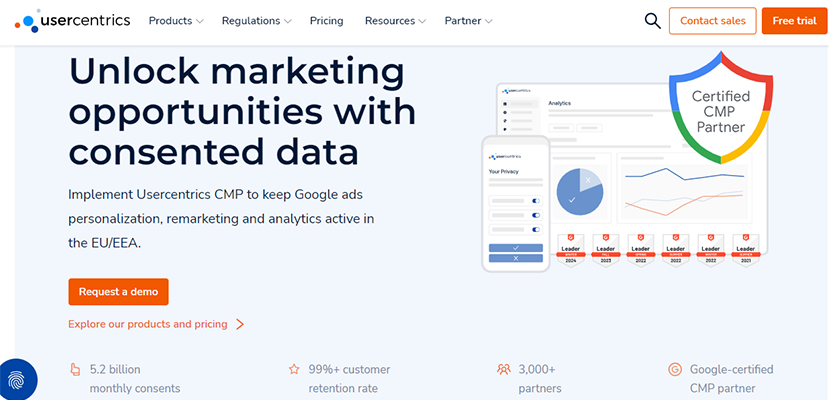 usercentrics-mainpage