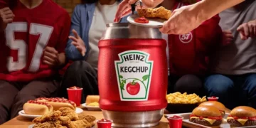 Heinz taps into Super Bowl snack culture with novelty ketchup keg